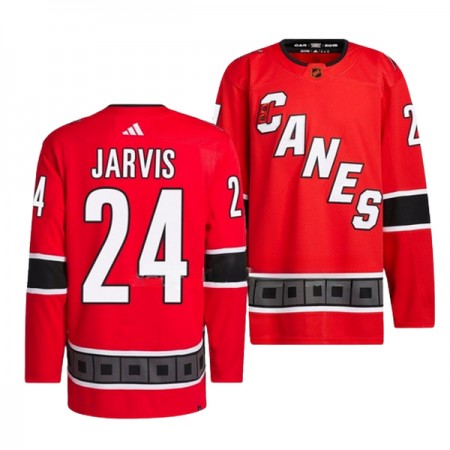 Carolina Hurricanes Hockeydrakt Seth Jarvis 24 2022-23 Rød Reverse Retro 2.0 Adidas Authentic - Herre